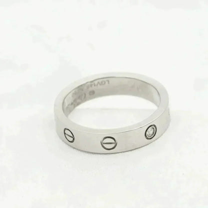 [⭐Maelin]LOVE RING 4MM 1 DIAMOND SILVER