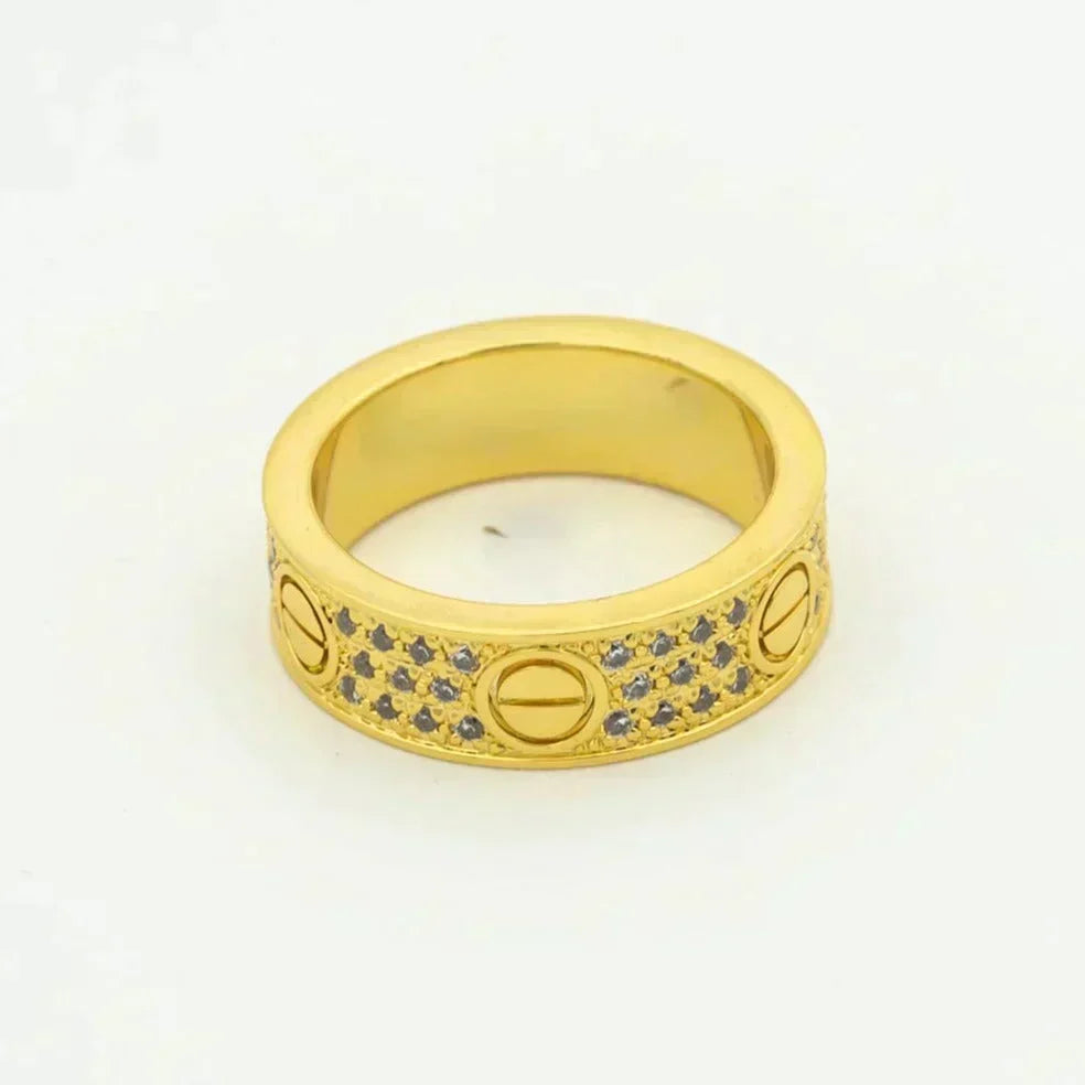 [⭐Maelin]LOVE RING 5.5MM DIAMONDS PAVED