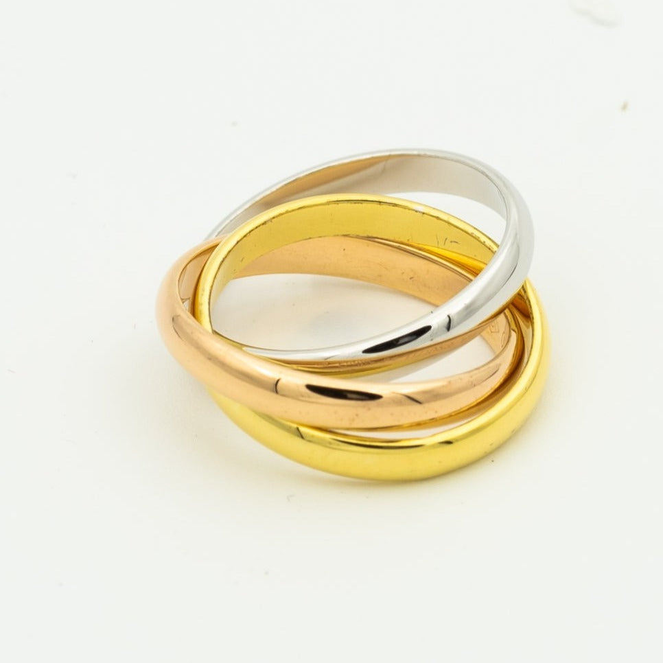 [⭐Maelin Jewelry]TRINITY RING GOLD PINK GOLD SILVER