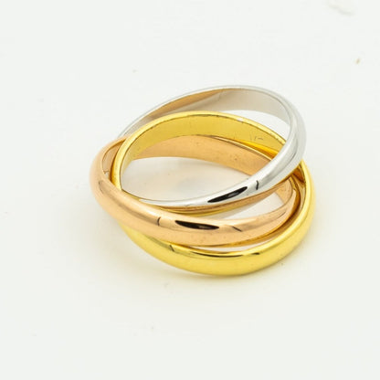 [⭐Maelin Jewelry]TRINITY RING GOLD PINK GOLD SILVER