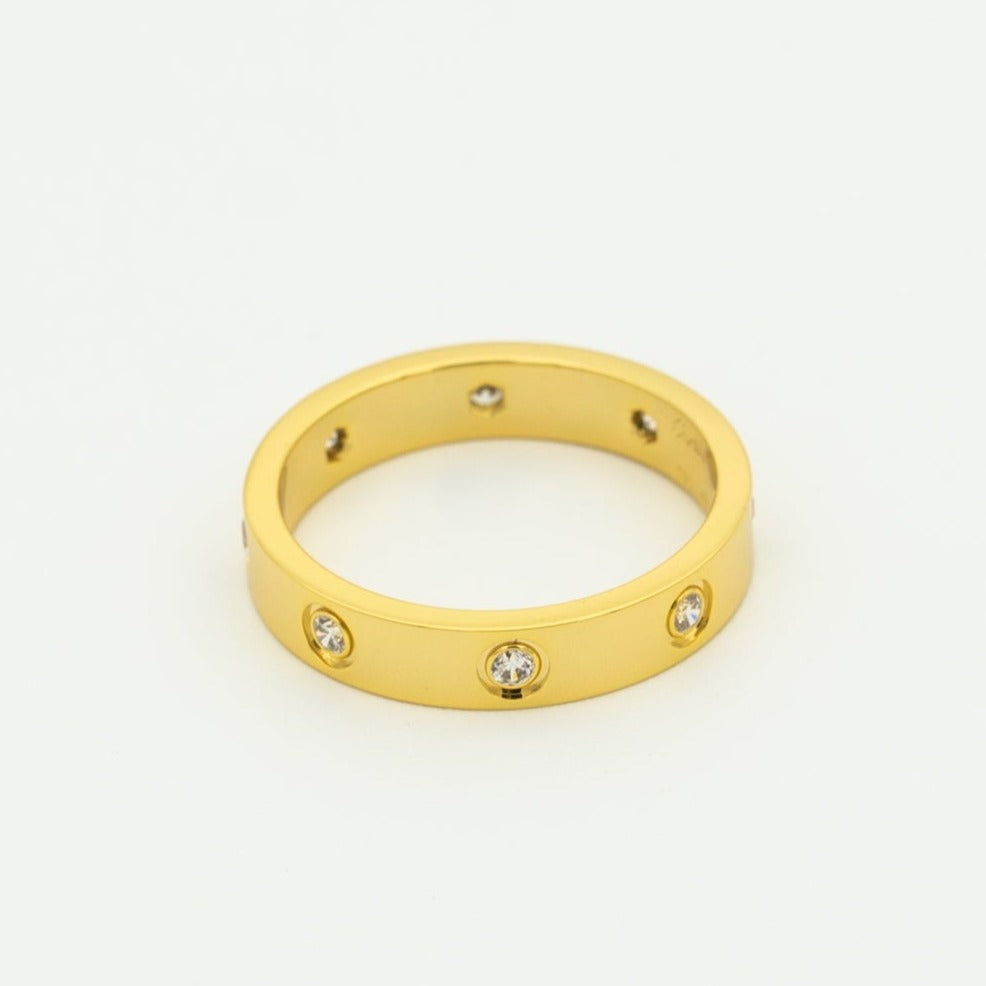 [⭐Maelin]LOVE RING 3.6MM 8 DIAMONDS
