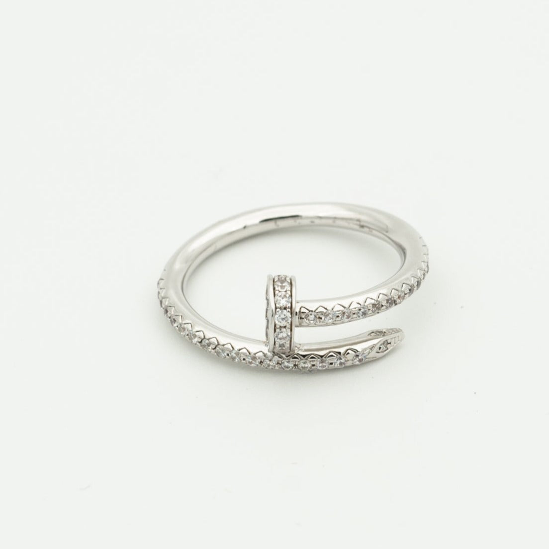 [⭐Maelin]JUSTE RING 1.8MM SILVER DIAMONDS