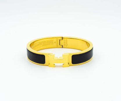 [⭐Maelin]H BLACK BRACELET