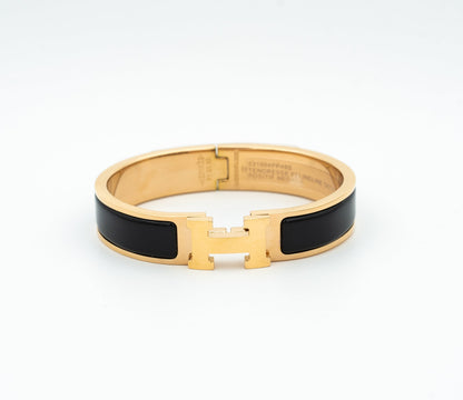 [⭐Maelin]H BLACK BRACELET