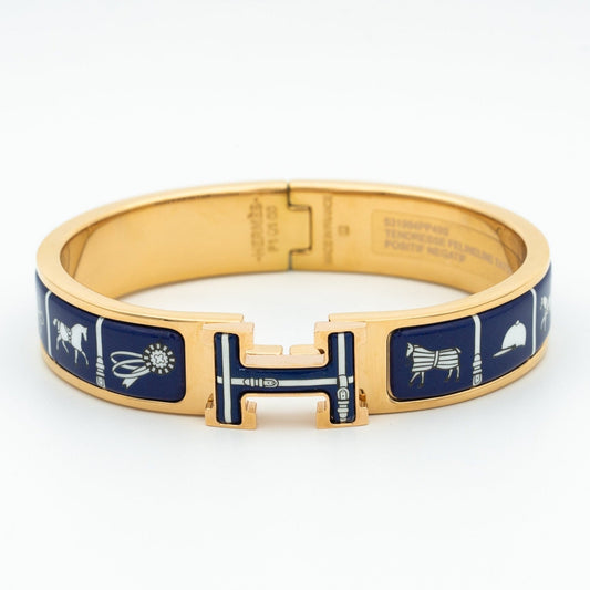 [⭐Maelin]H BRACELET BLUE CERAMIC
