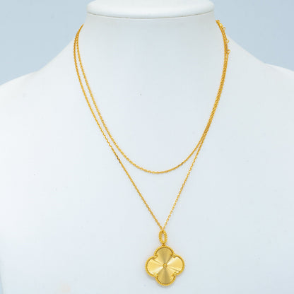 [⭐Maelin]CLOVER 25MM PEDANT NECKLACE GOLD