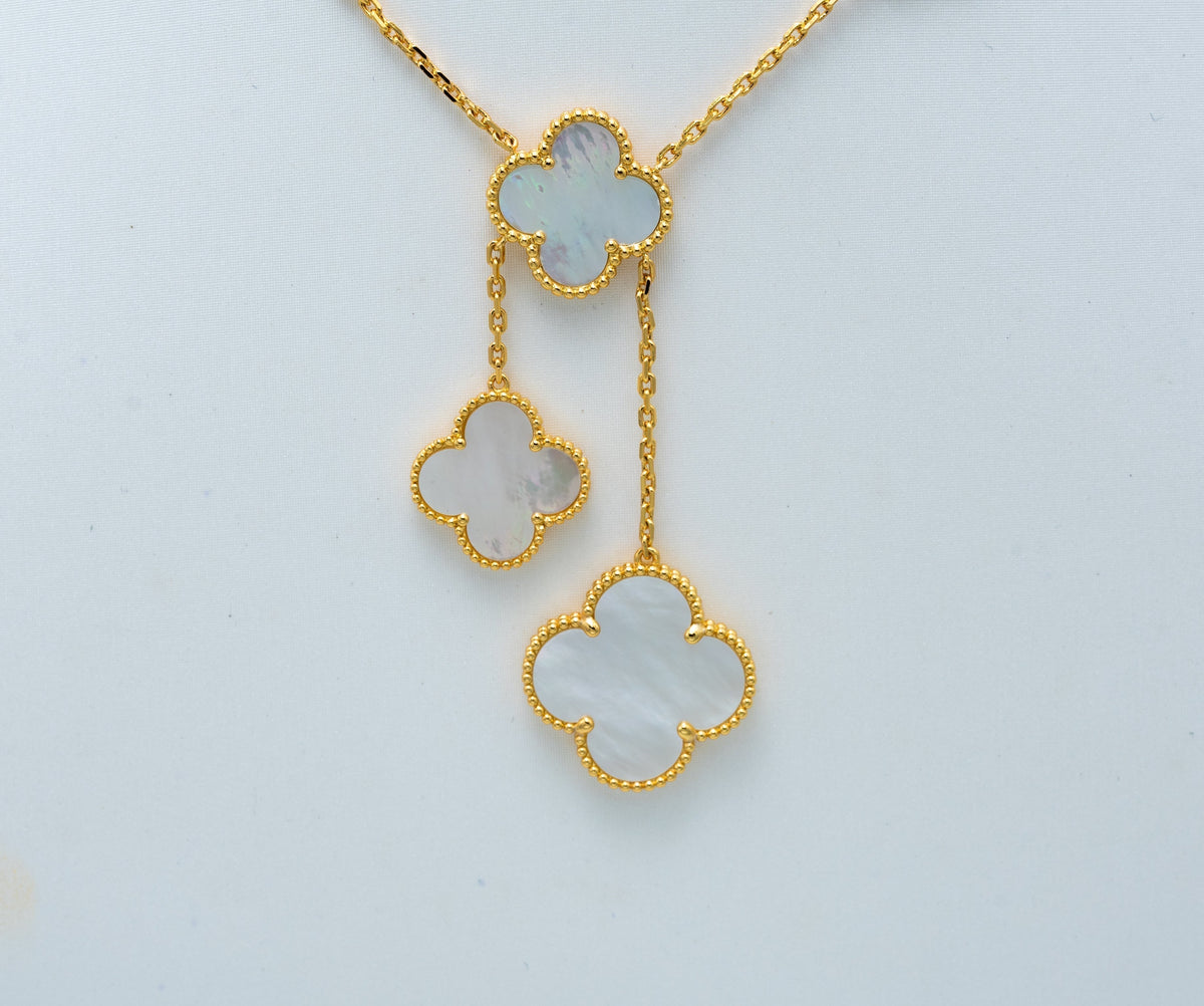 [⭐Maelin]CLOVER MOTHER OF PEARL NECKLACE 6 MOTIF