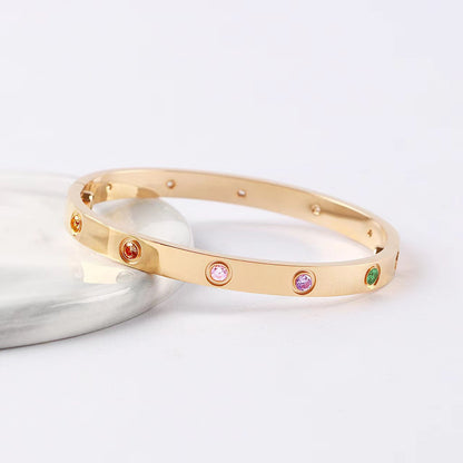 [⭐Maelin] 2026 RAINBOW LOVE BRACELET 6.1MM  10 DIAMONDS