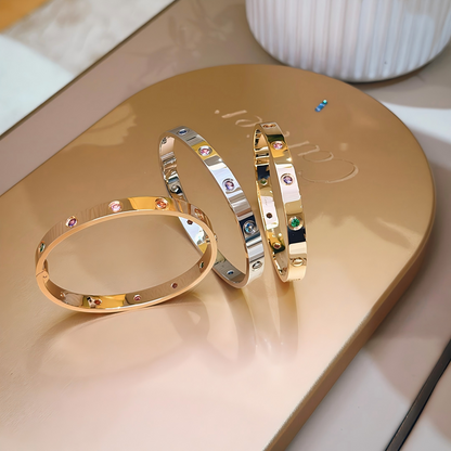 [⭐Maelin] 2026 RAINBOW LOVE BRACELET 6.1MM  10 DIAMONDS