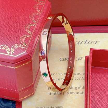 [⭐Maelin] 2026 RAINBOW LOVE BRACELET 6.1MM  10 DIAMONDS