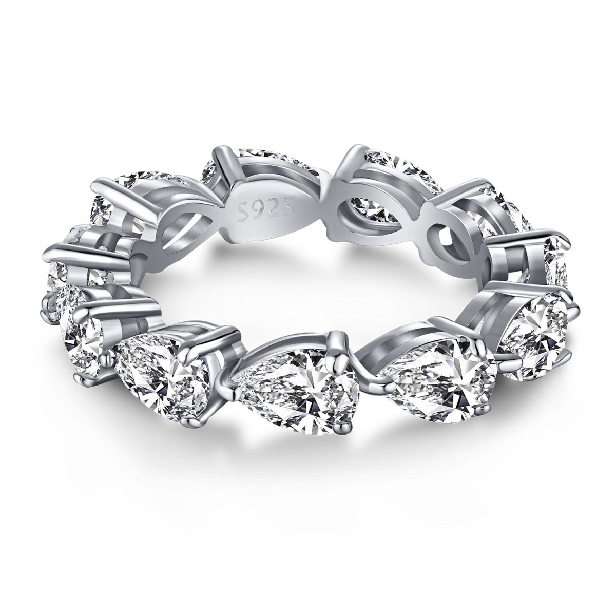 [Maelin Jewelry]Exquisite Pear Cut Tennis Ring