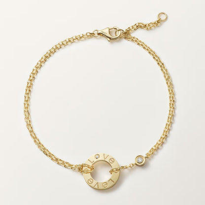 [⭐Maelin]LOVE BRACELET 2 DIAMOND