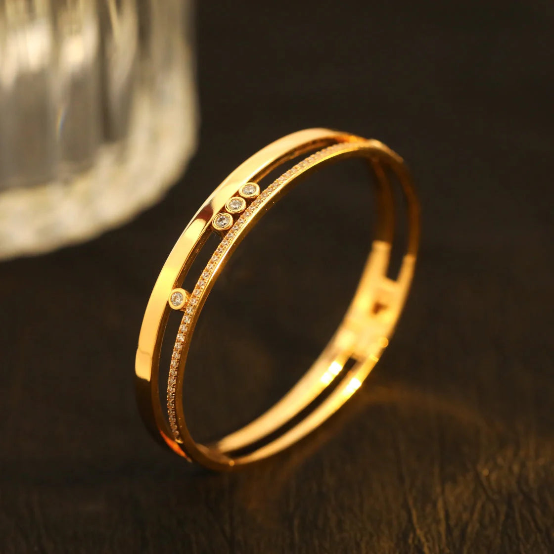 [⭐Maelin]Move Romane Diamond Bangle Bracelet