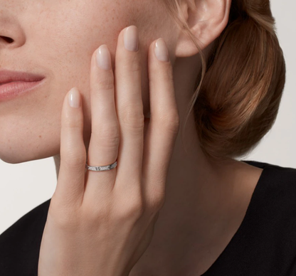 [⭐Maelin]LOVE RING 2.6mm-wide full-diamond ring silver