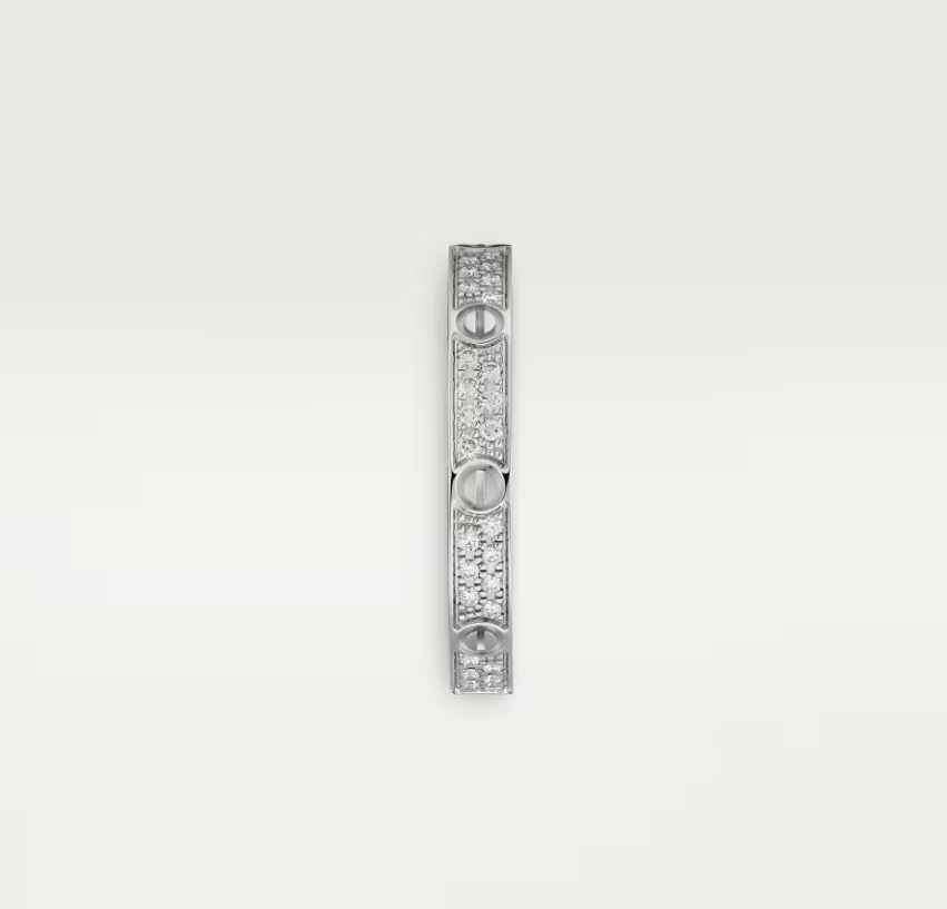 [⭐Maelin]LOVE RING 2.6mm-wide full-diamond ring silver