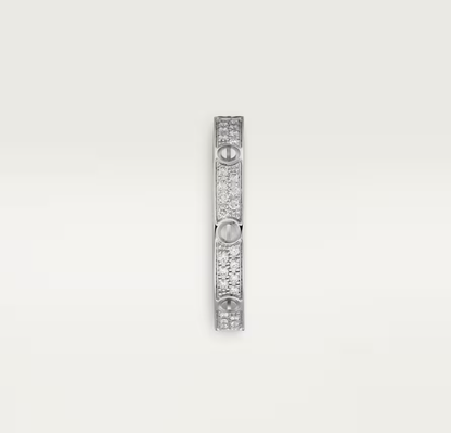 [⭐Maelin]LOVE RING 2.6mm-wide full-diamond ring silver