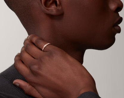 [⭐Maelin]LOVE RING 2.6mm-wide full-diamond ring Rose Gold