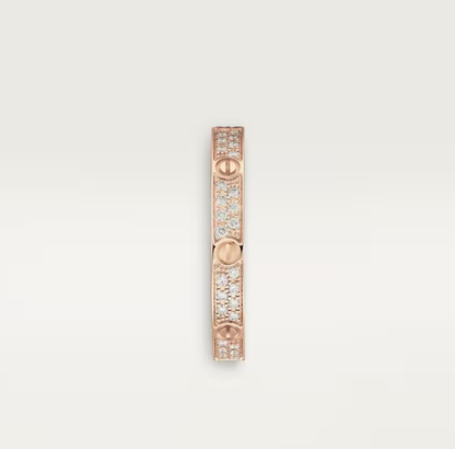 [⭐Maelin]LOVE RING 2.6mm-wide full-diamond ring Rose Gold