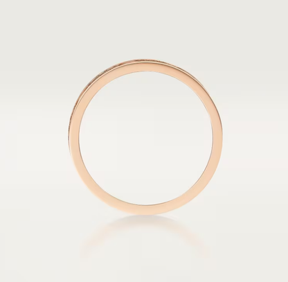 [⭐Maelin]LOVE RING 4mm-wide full-diamond ring Rose Gold