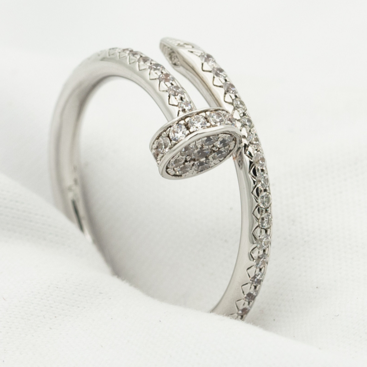 [⭐Maelin]JUSTE RING 1.8MM SILVER DIAMONDS
