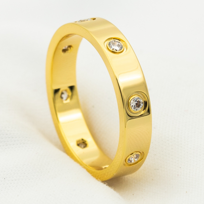 [⭐Maelin]LOVE RING 3.6MM 8 DIAMONDS