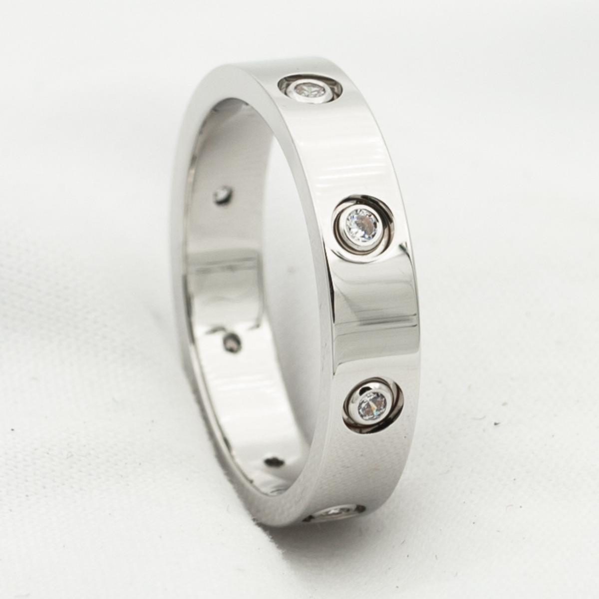 [⭐Maelin]LOVE RING 3.6MM 8 DIAMONDS