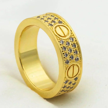 [⭐Maelin]LOVE RING 5.5MM DIAMONDS PAVED