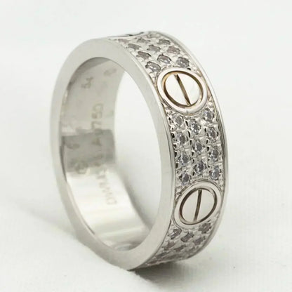 [⭐Maelin]LOVE RING 5.5MM DIAMONDS PAVED