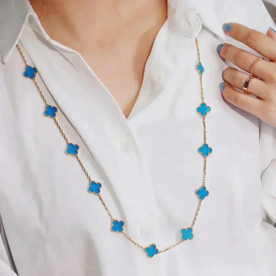 [⭐Maelin]CLOVER 20 MOTIFS TURQUOISE GOLD