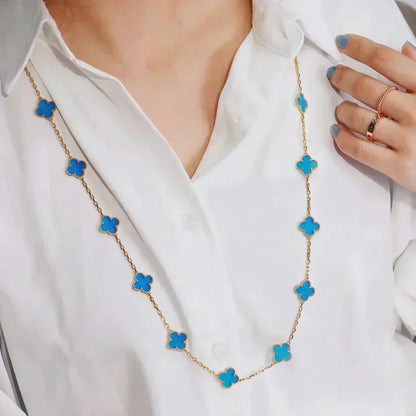 [⭐Maelin]CLOVER 20 MOTIFS TURQUOISE GOLD