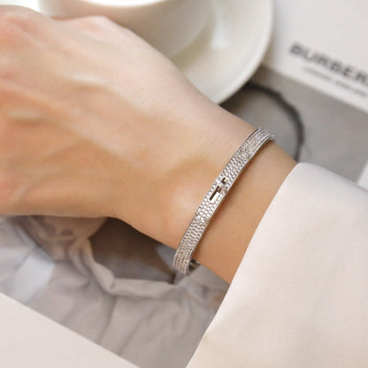 [⭐Maelin]KELLY BRACELET DIAMOND PAVED