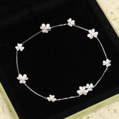 [⭐Maelin]FRIVOLE SILVER 9 FLOWERS NECKLACE