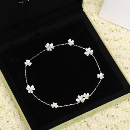 [⭐Maelin]FRIVOLE SILVER 9 FLOWERS NECKLACE