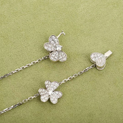 [⭐Maelin]FRIVOLE SILVER 9 FLOWERS NECKLACE