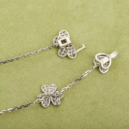 [⭐Maelin]FRIVOLE SILVER 9 FLOWERS NECKLACE