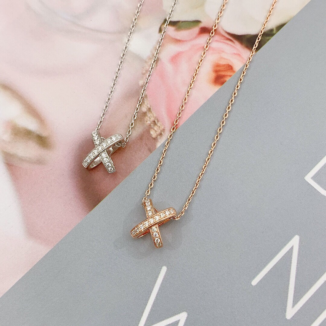 [⭐Maelin]JEUX DE DIAMOND NECKLACE
