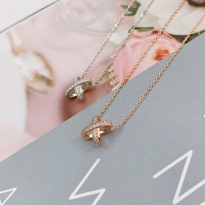 [⭐Maelin]JEUX DE DIAMOND NECKLACE