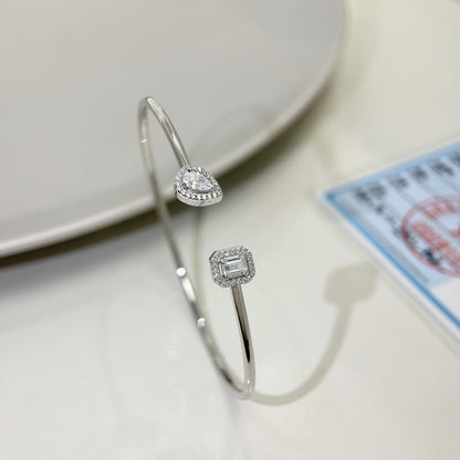 [⭐Maelin]JONC FLEX MY TWIN TOI & MOI SILVER DIAMOND BRACELET