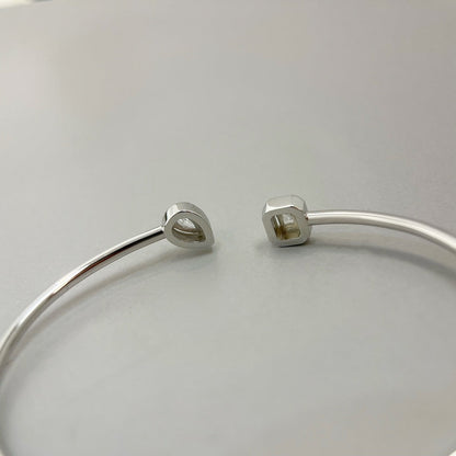 [⭐Maelin]JONC FLEX MY TWIN TOI & MOI SILVER DIAMOND BRACELET