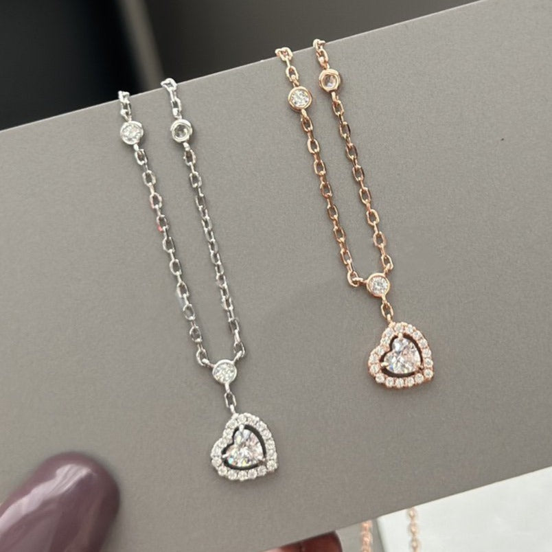 [⭐Maelin]JOY HEART DIAMOND NECKLACE