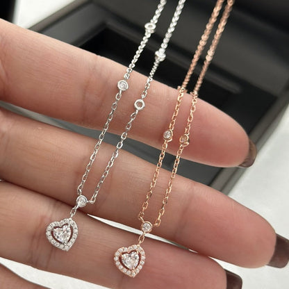 [⭐Maelin]JOY HEART DIAMOND NECKLACE