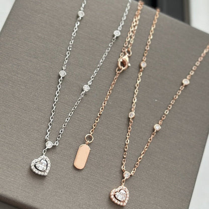 [⭐Maelin]JOY HEART DIAMOND NECKLACE