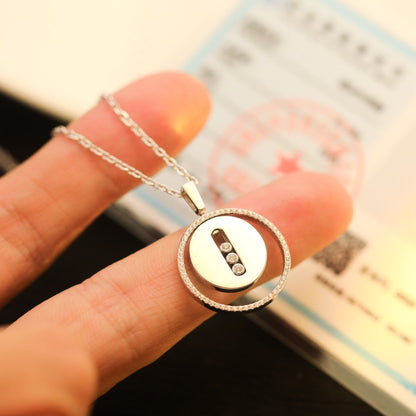 [⭐Maelin]Demo MOVE MM SILVER DIAMOND NECKLACE