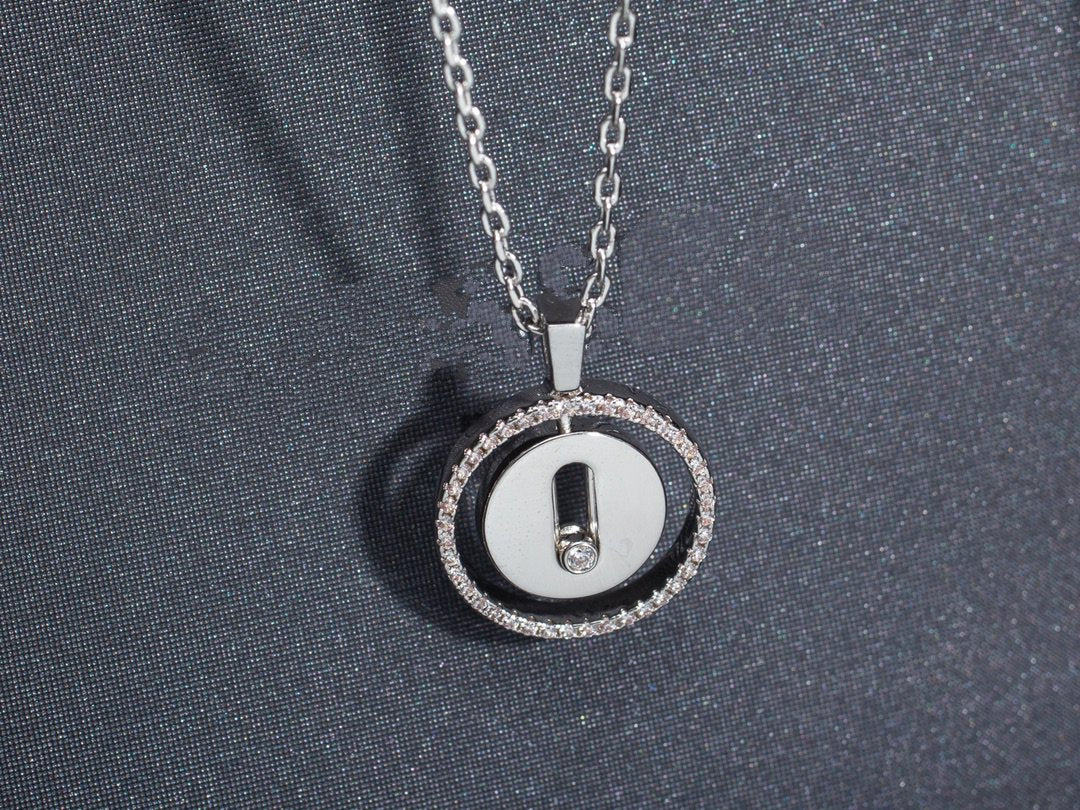 [⭐Maelin]Demo MOVE PM NECKLACE SILVER DIAMOND