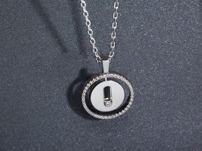 [⭐Maelin]Demo MOVE PM NECKLACE SILVER DIAMOND