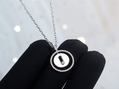 [⭐Maelin]Demo MOVE PM NECKLACE SILVER DIAMOND