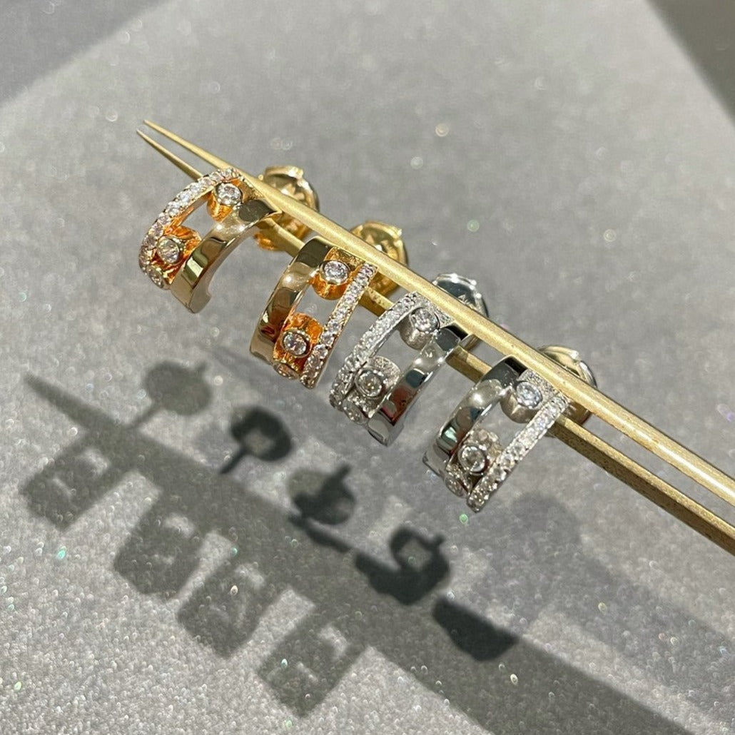 [⭐Maelin]MOVE ROMANE EARRINGS DIAMOND