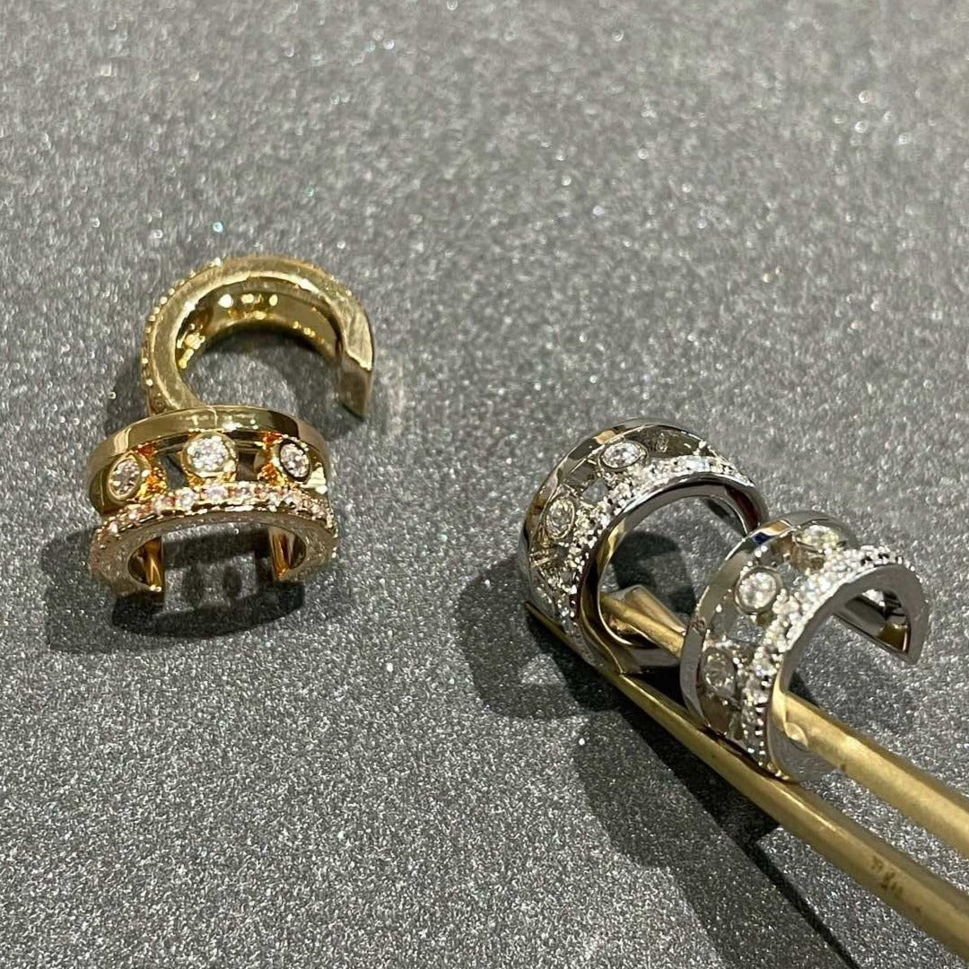 [⭐Maelin]MOVE ROMANE EARRINGS DIAMOND