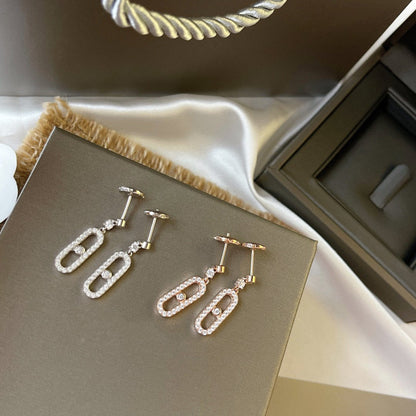 [⭐Maelin]DORMEUSES MOVE UNO DIAMOND EARRINGS