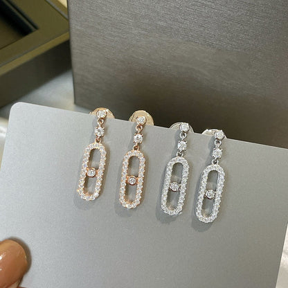 [⭐Maelin]DORMEUSES MOVE UNO DIAMOND EARRINGS